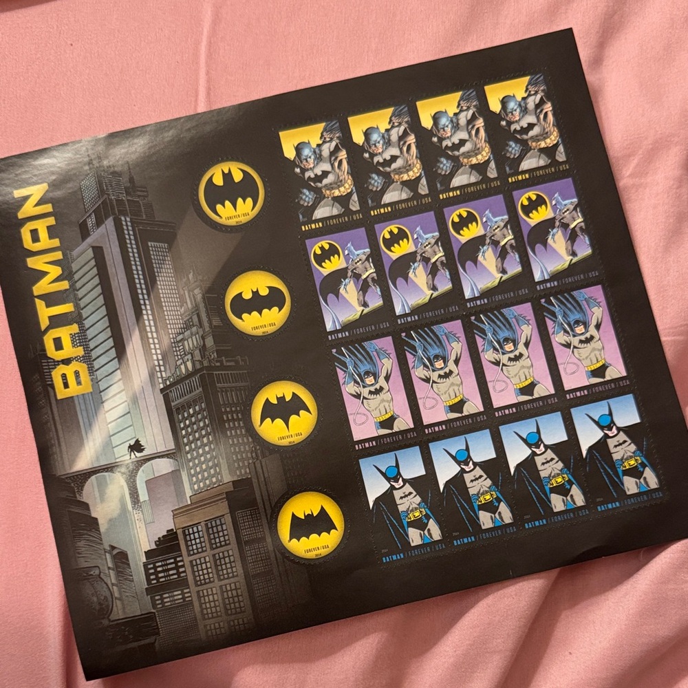 Batman 75th anniversary stamps